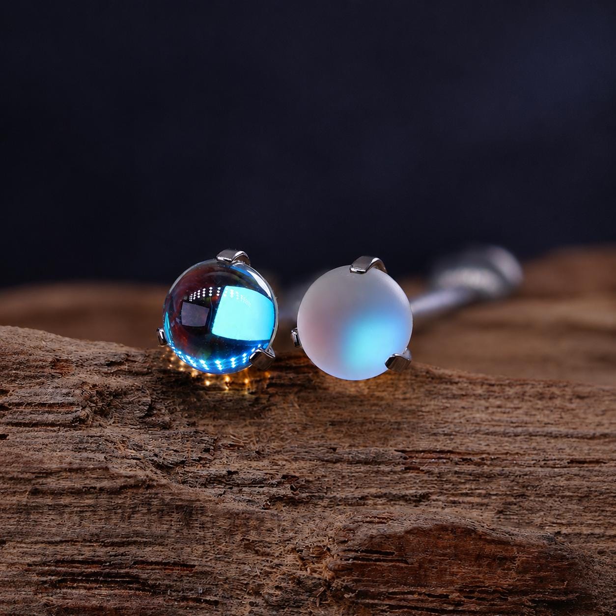 Moonlight Stone Titanium Barbell detail 14