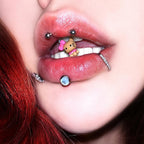 Bow Kitty Titanium Barbell detail 2