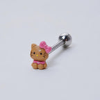 Bow Kitty Titanium Barbell detail 9
