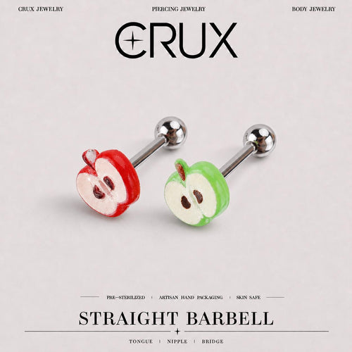 Apple Slice Titanium Barbell