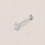 Snowflake Titanium Barbell detail 11