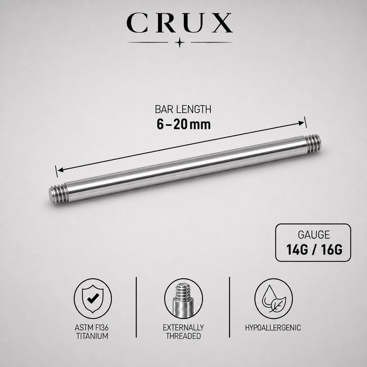 Titanium Barbell Post detail 17