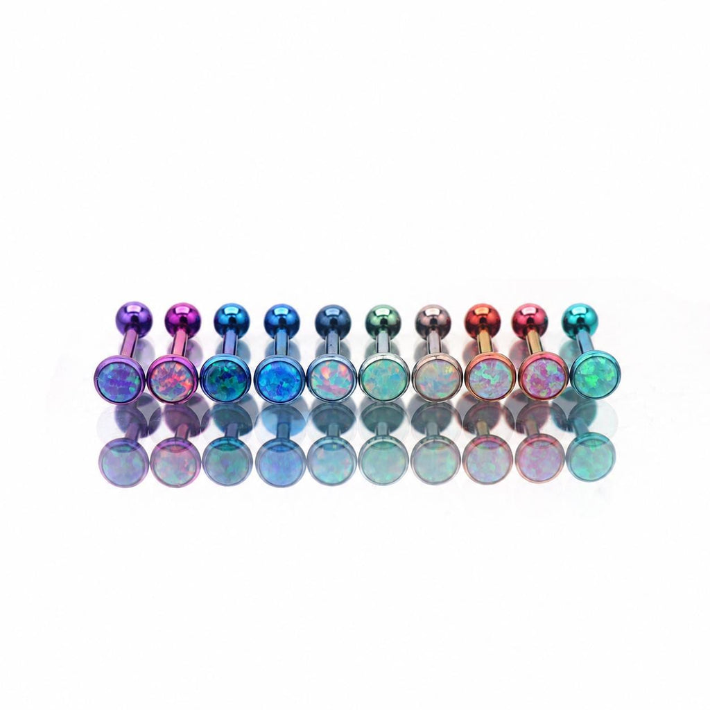 Australian Opal Titanium Barbell detail 6