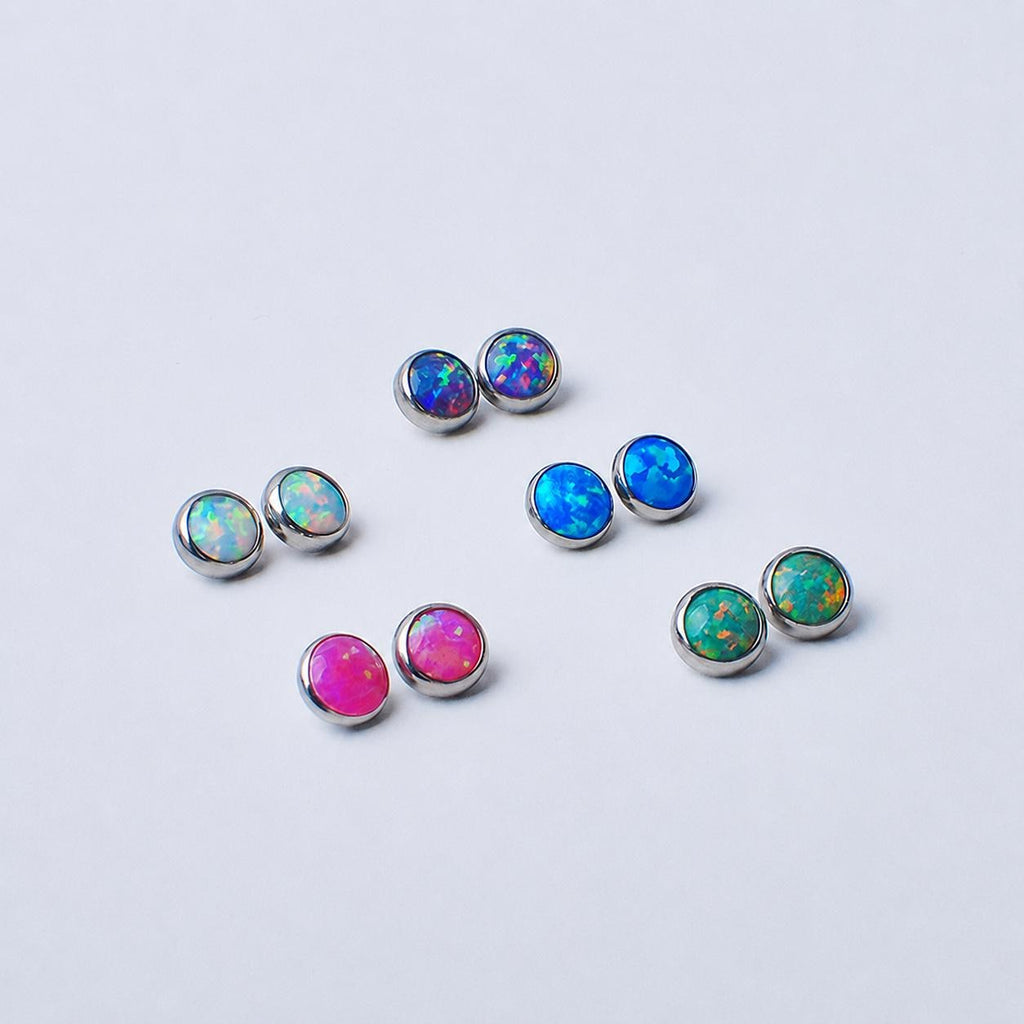 Australian Opal Titanium Barbell detail 8
