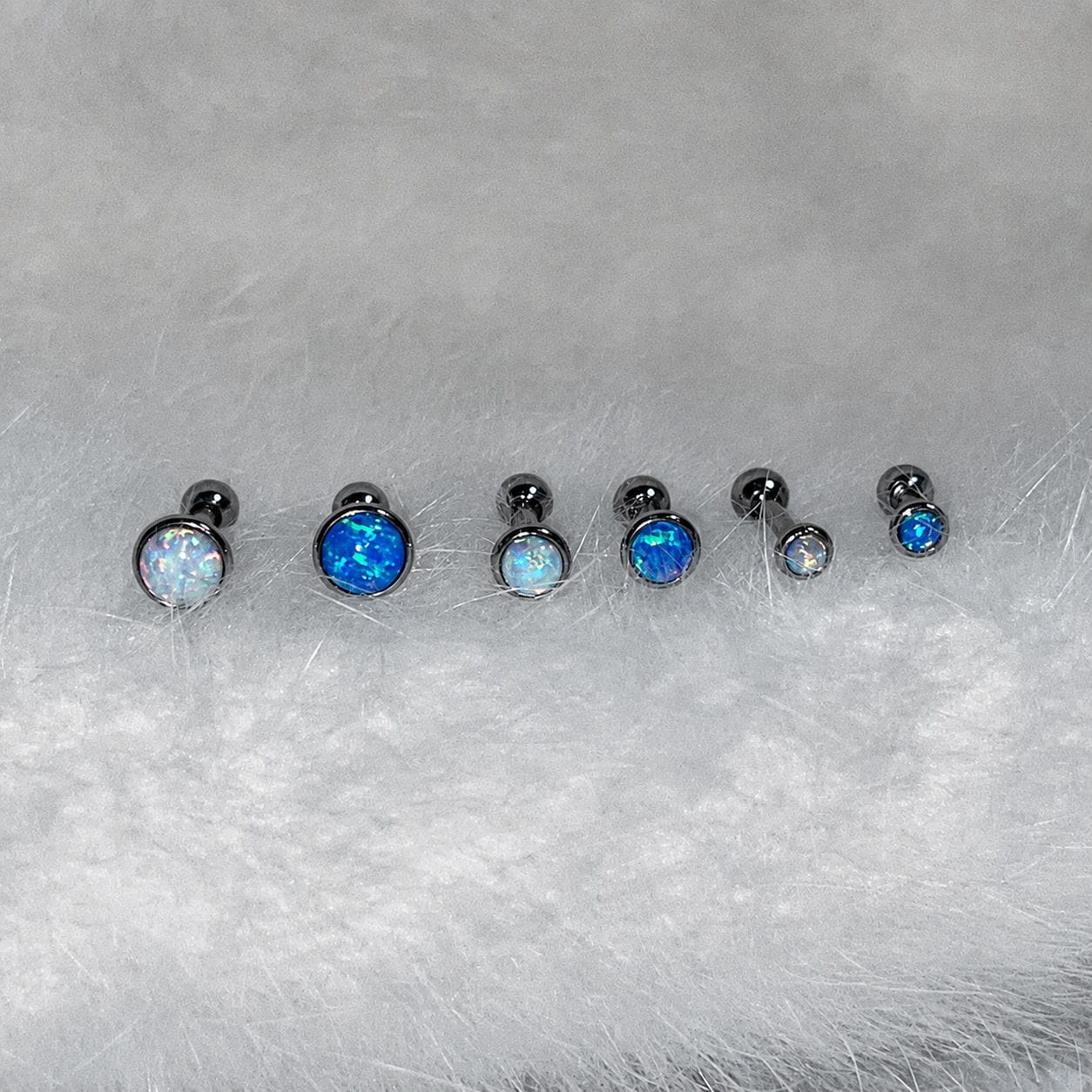 Australian Opal Titanium Barbell detail 10