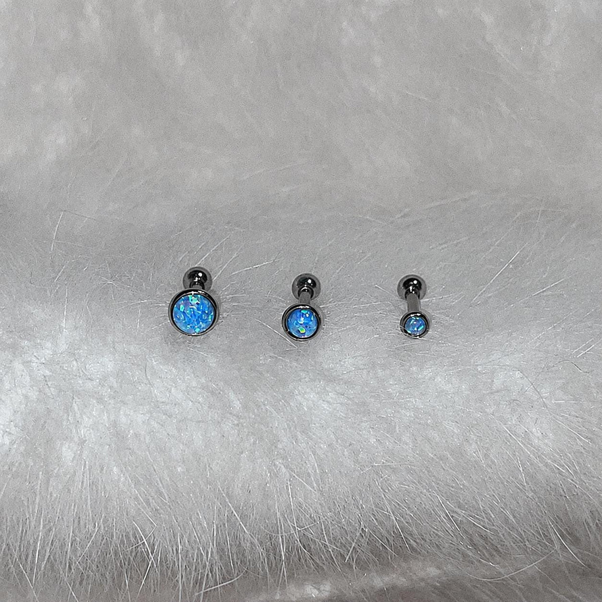 Australian Opal Titanium Barbell detail 11