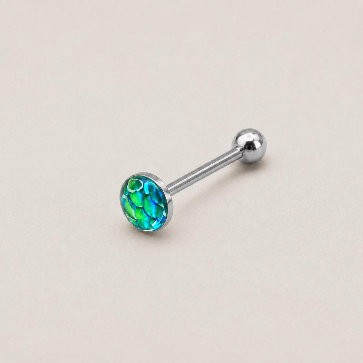 ETSY 4565848478 | IMAGE 14 | Mermaid Scale Titanium Barbell