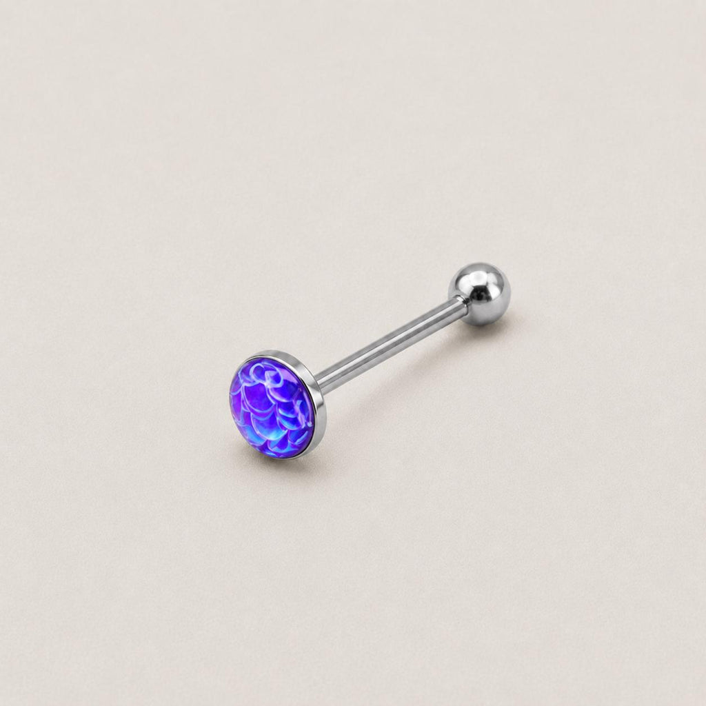 ETSY 4565848478 | IMAGE 15 | Mermaid Scale Titanium Barbell