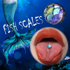 ETSY 4565848478 | IMAGE 2 | Mermaid Scale Titanium Barbell