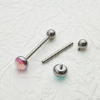 ETSY 4565848478 | IMAGE 6 | Mermaid Scale Titanium Barbell