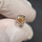 ETSY 4566480218 | IMAGE 8 | Rose Cut CZ Titanium Barbell