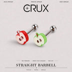 ETSY 4567131893 | IMAGE 1 | Apple Slice Titanium Barbell