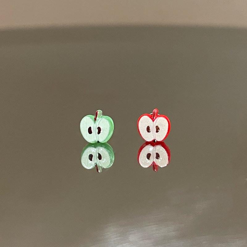 ETSY 4567131893 | IMAGE 6 | Apple Slice Titanium Barbell