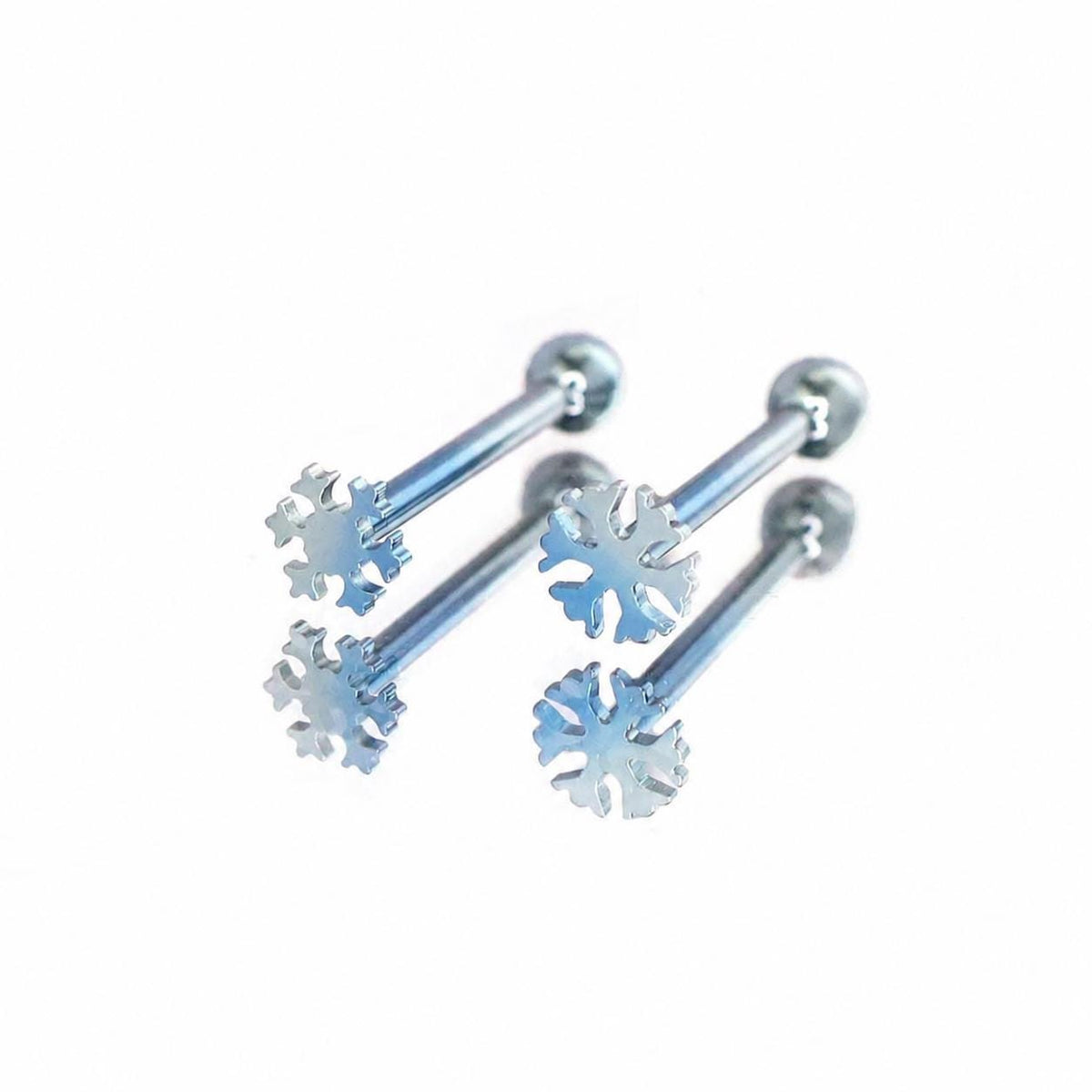 ETSY 4567134963 | IMAGE 6 | Snowflake Titanium Barbell