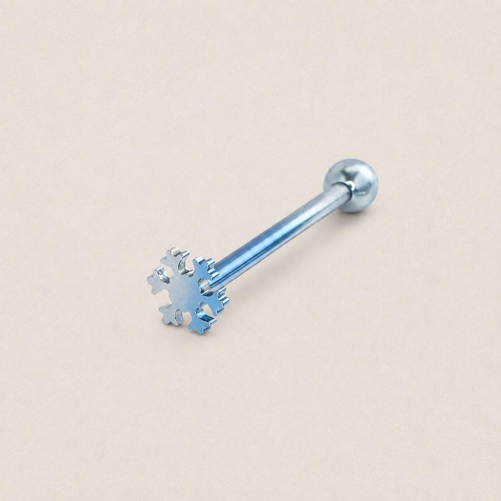 ETSY 4567134963 | IMAGE 9 | Snowflake Titanium Barbell