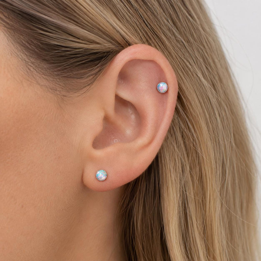 Round Opal F136 Titanium flat-back jewelry image 03