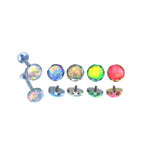 Round Opal F136 Titanium flat-back jewelry image 04