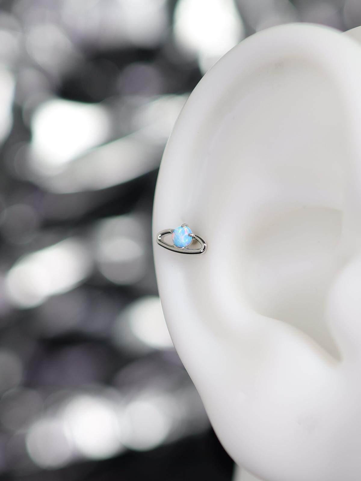 Saturn Opal F136 Titanium flat-back jewelry image 05