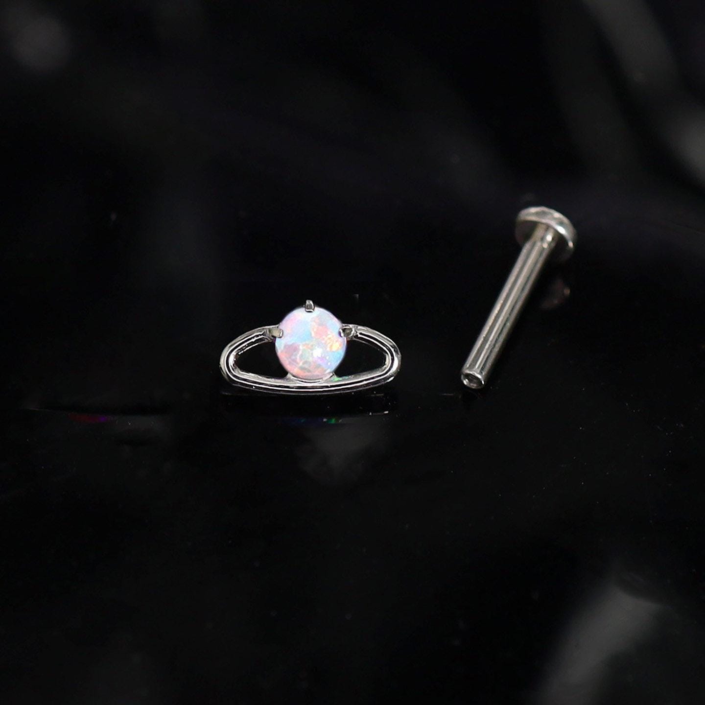 Saturn Opal F136 Titanium flat-back jewelry image 09