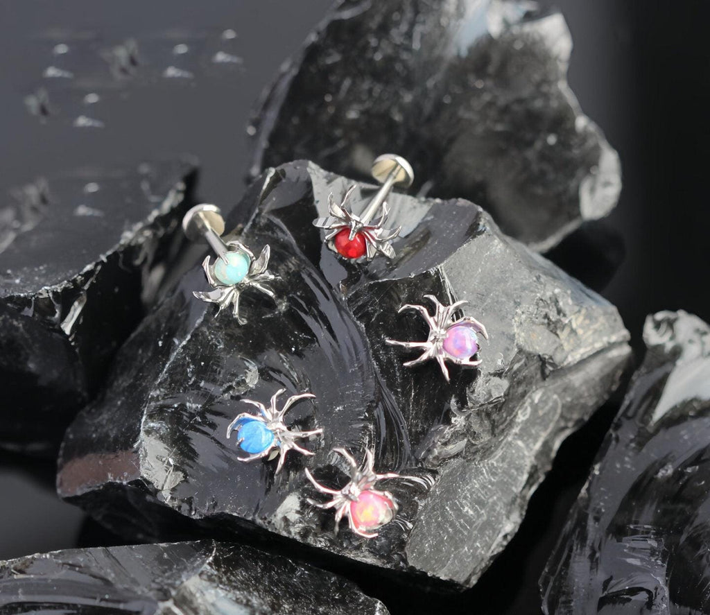 Opal Spider F136 Titanium flat-back jewelry image 02