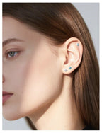 Crystal & Opal Clover F136 Titanium flat-back jewelry image 02