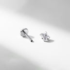Crystal & Opal Clover F136 Titanium flat-back jewelry image 06