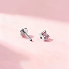 Crystal & Opal Clover F136 Titanium flat-back jewelry image 07