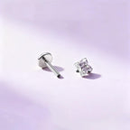 Crystal & Opal Clover F136 Titanium flat-back jewelry image 17