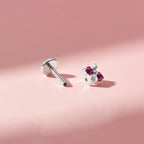 Crystal & Opal Clover F136 Titanium flat-back jewelry image 20