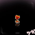 Opal Heart F136 Titanium flat-back jewelry image 03
