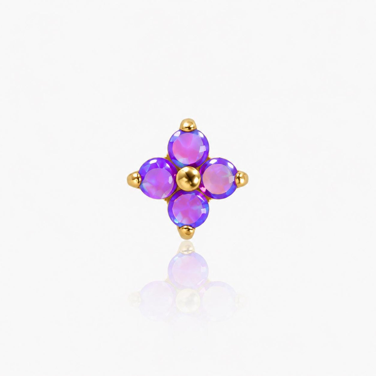 Four-Leaf Opal F136 Titanium flat-back jewelry image 05