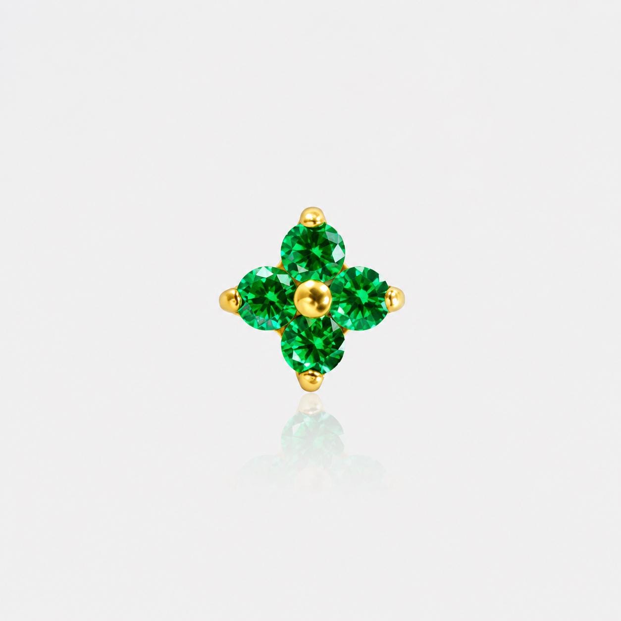 Four-Leaf Opal F136 Titanium flat-back jewelry image 07