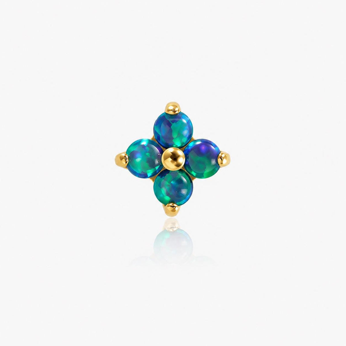 Four-Leaf Opal F136 Titanium flat-back jewelry image 10