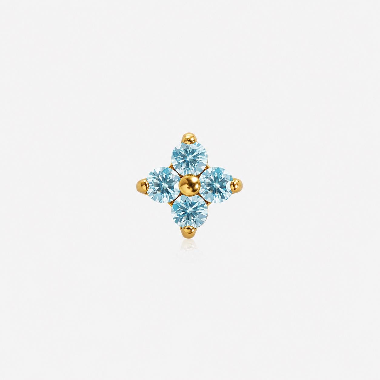 Four-Leaf Opal F136 Titanium flat-back jewelry image 11