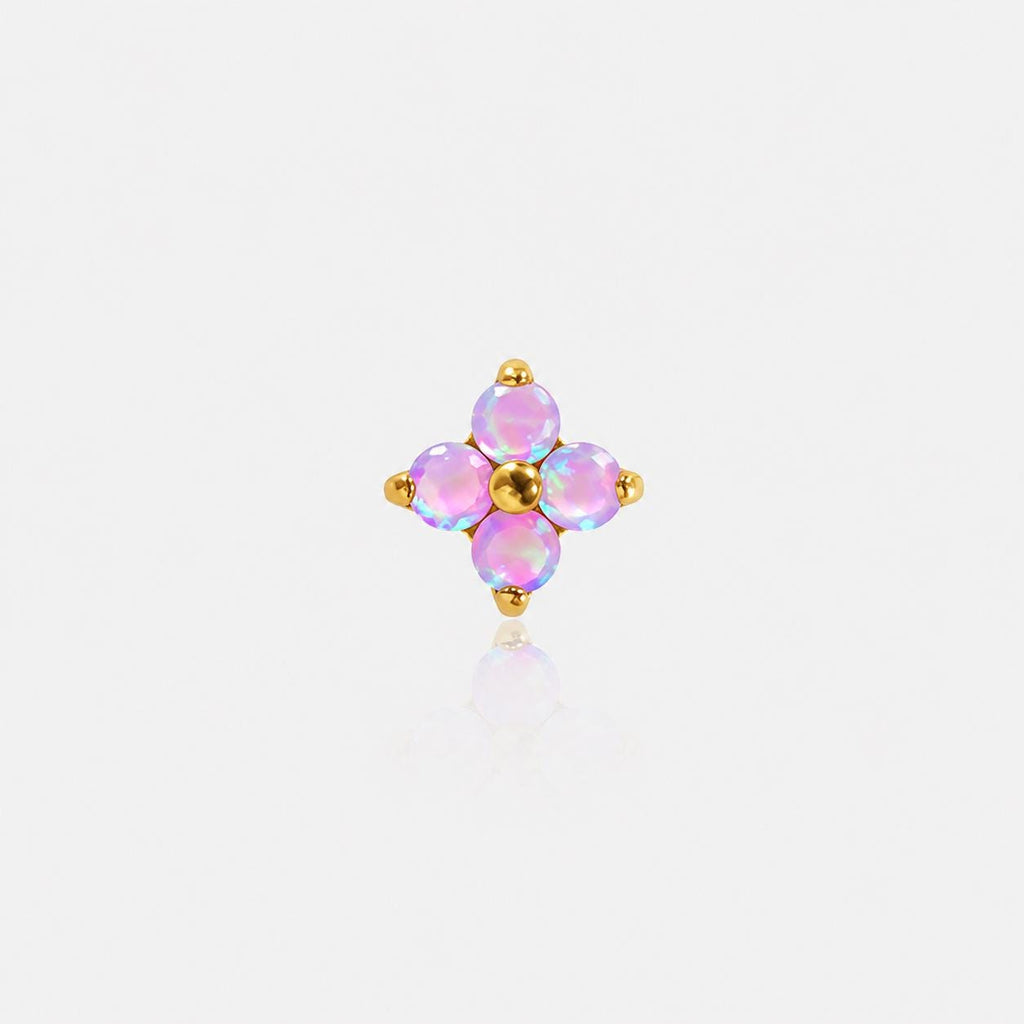 Four-Leaf Opal F136 Titanium flat-back jewelry image 13