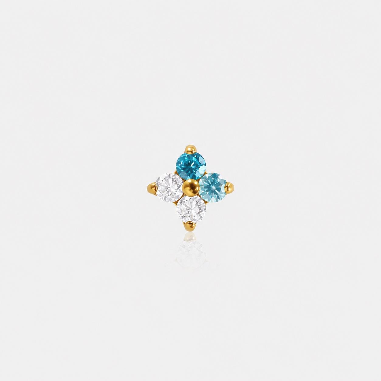 Four-Leaf Opal F136 Titanium flat-back jewelry image 14