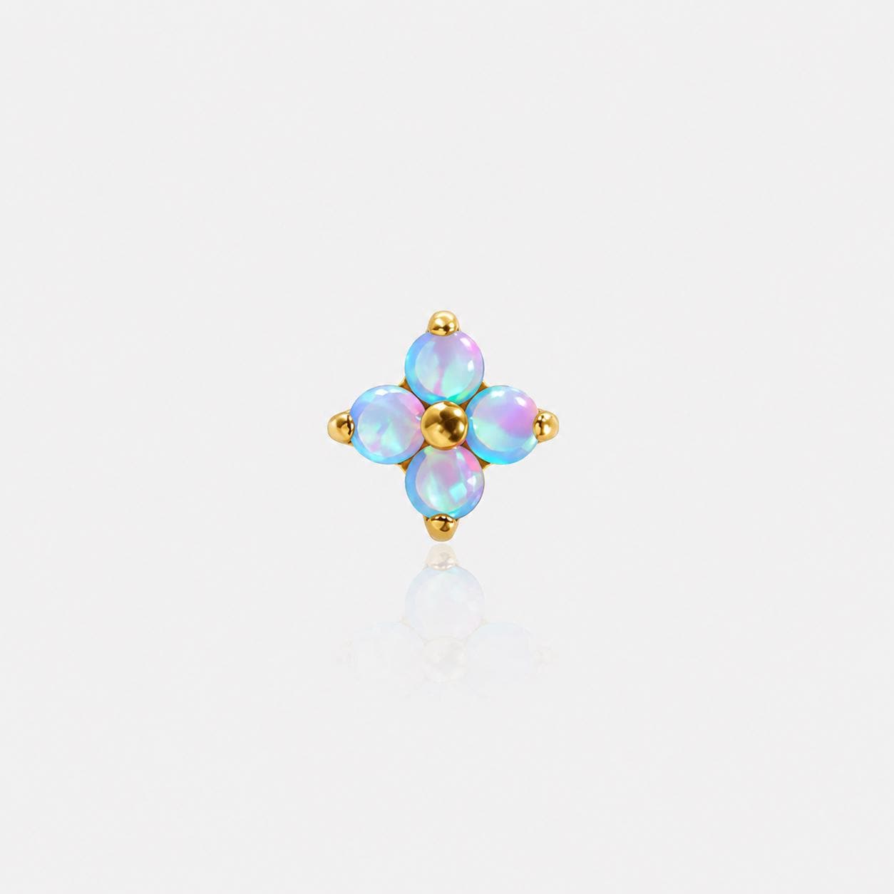 Four-Leaf Opal F136 Titanium flat-back jewelry image 15