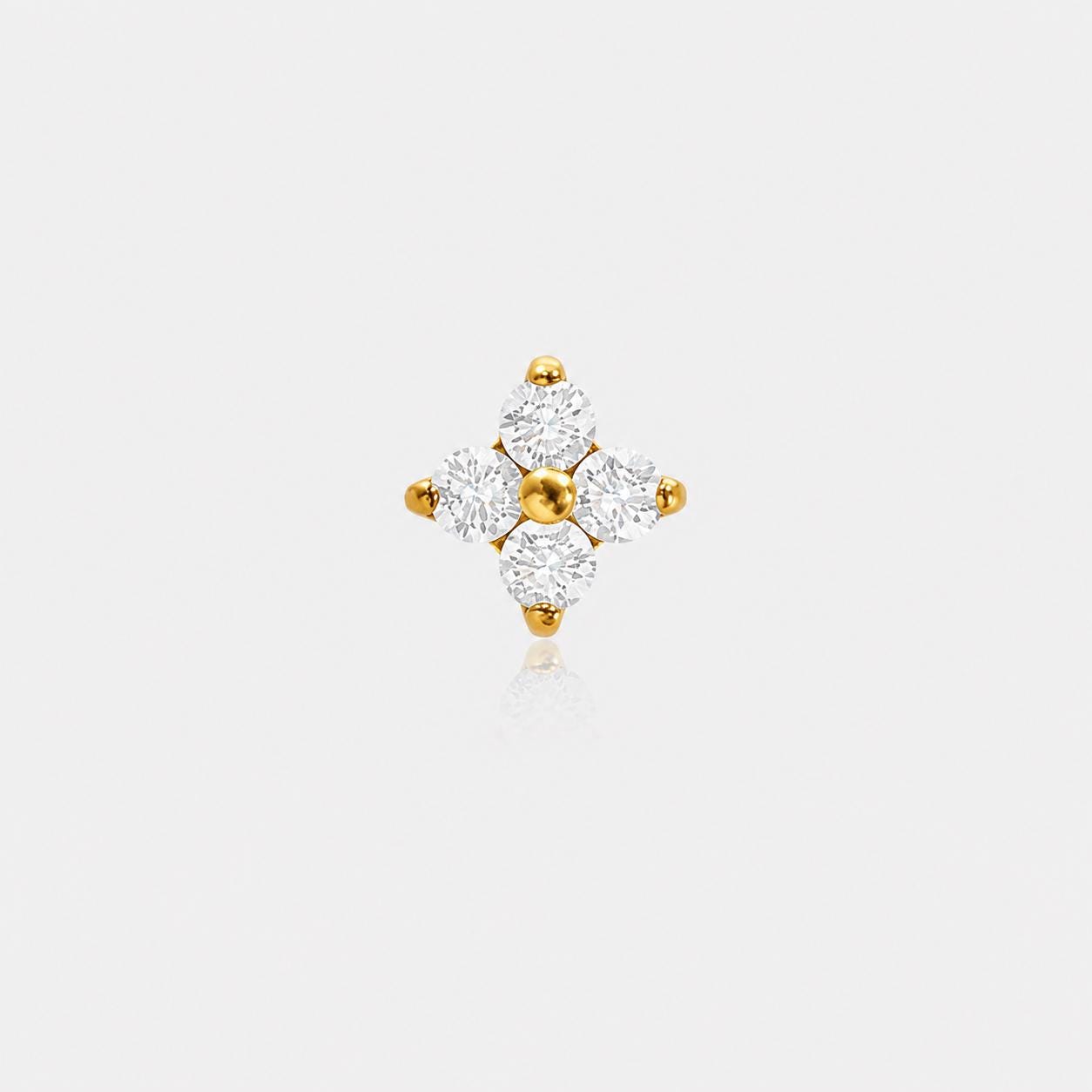 Four-Leaf Opal F136 Titanium flat-back jewelry image 16