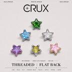 Crystal Star F136 Titanium flat-back jewelry image 01
