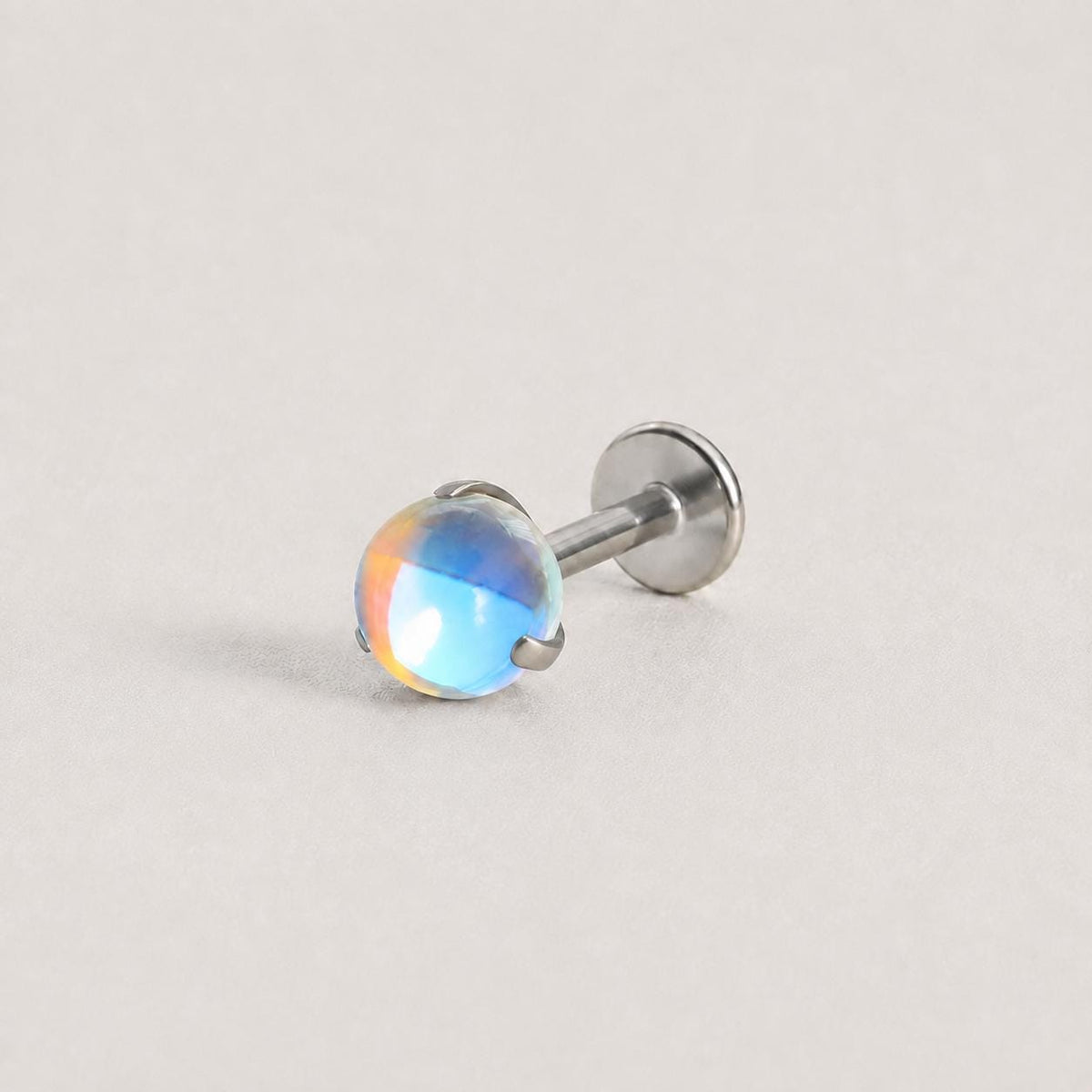 Moonstone Glow F136 Titanium flat-back jewelry image 05