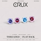 Spiderweb Crystal F136 Titanium flat-back jewelry image 01