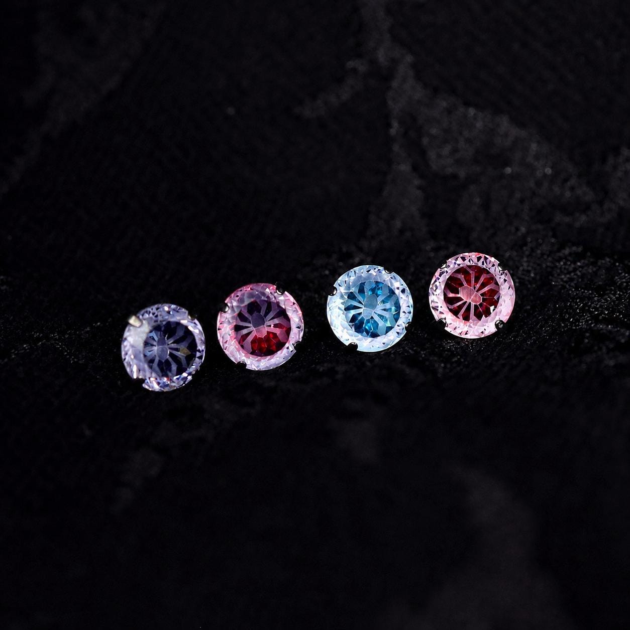Spiderweb Crystal F136 Titanium flat-back jewelry image 06