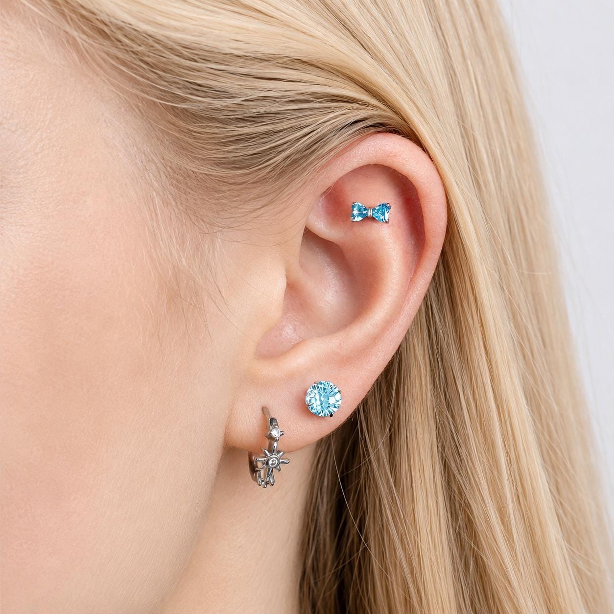 Petite Bow F136 Titanium flat-back jewelry image 02