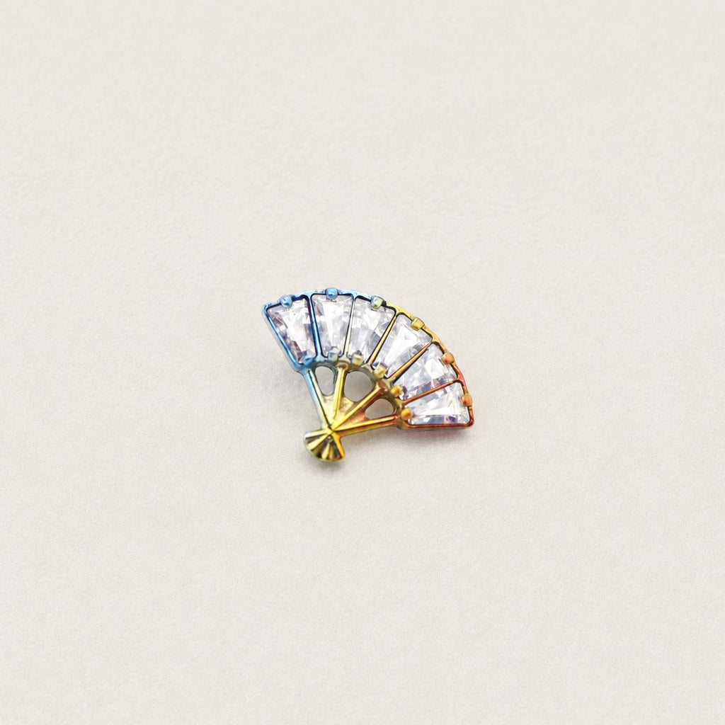 Aurora Fan F136 Titanium flat-back jewelry image 05