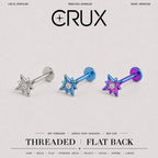 Eight-Point Star F136 Titanium flat-back jewelry image 01