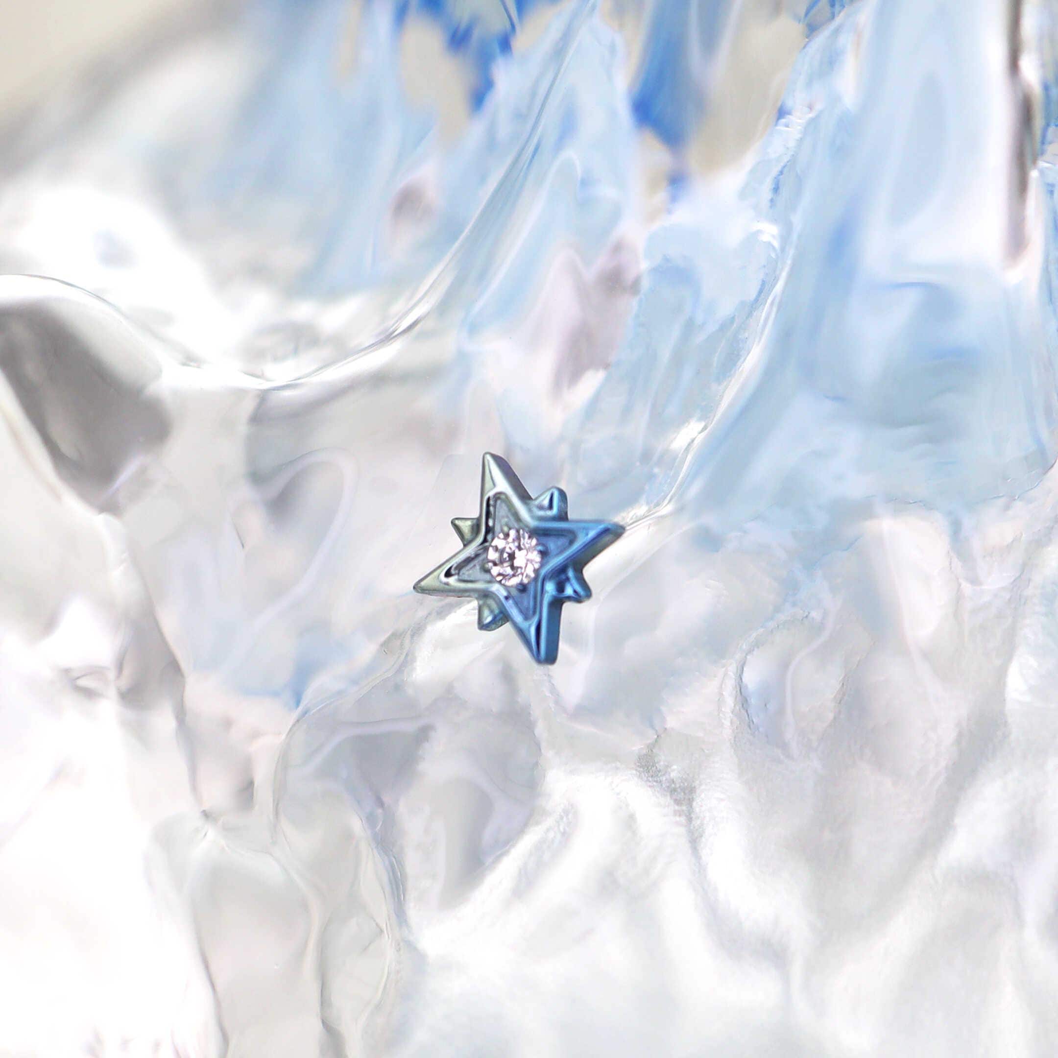 Eight-Point Star F136 Titanium flat-back jewelry image 05