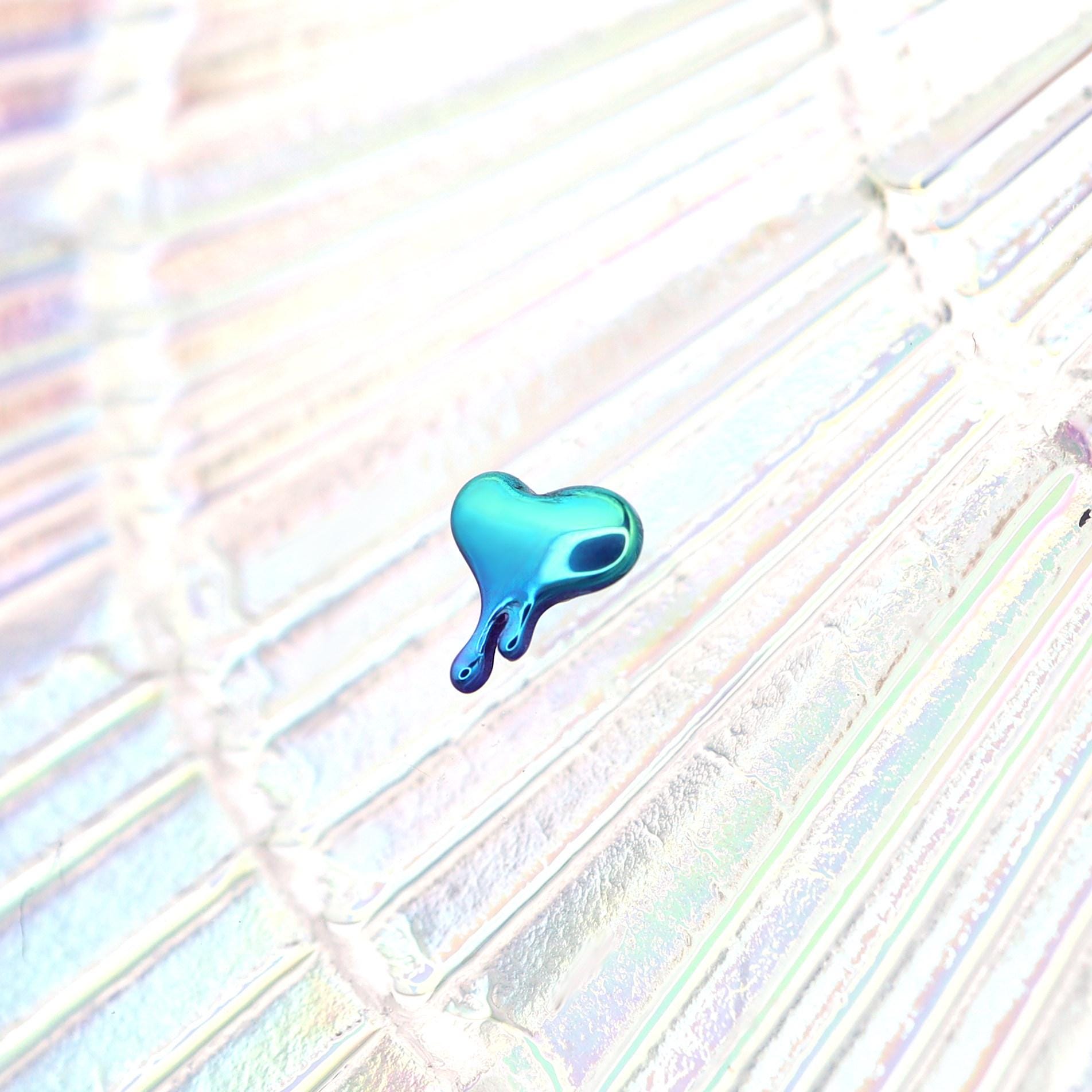 Melting Heart F136 Titanium flat-back jewelry image 05