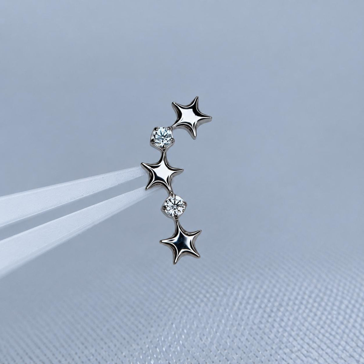 Triple Star F136 Titanium flat-back jewelry image 04