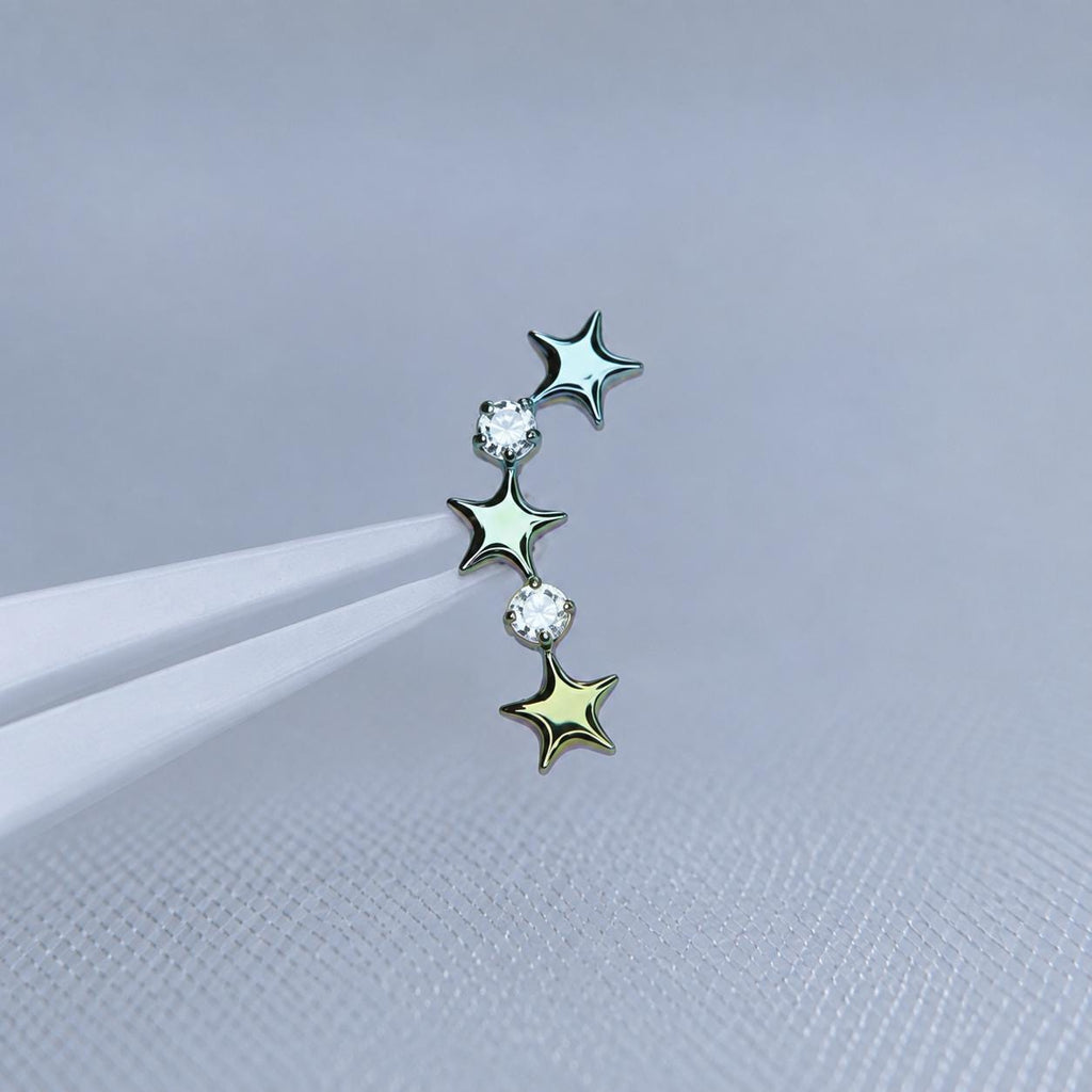 Triple Star F136 Titanium flat-back jewelry image 05