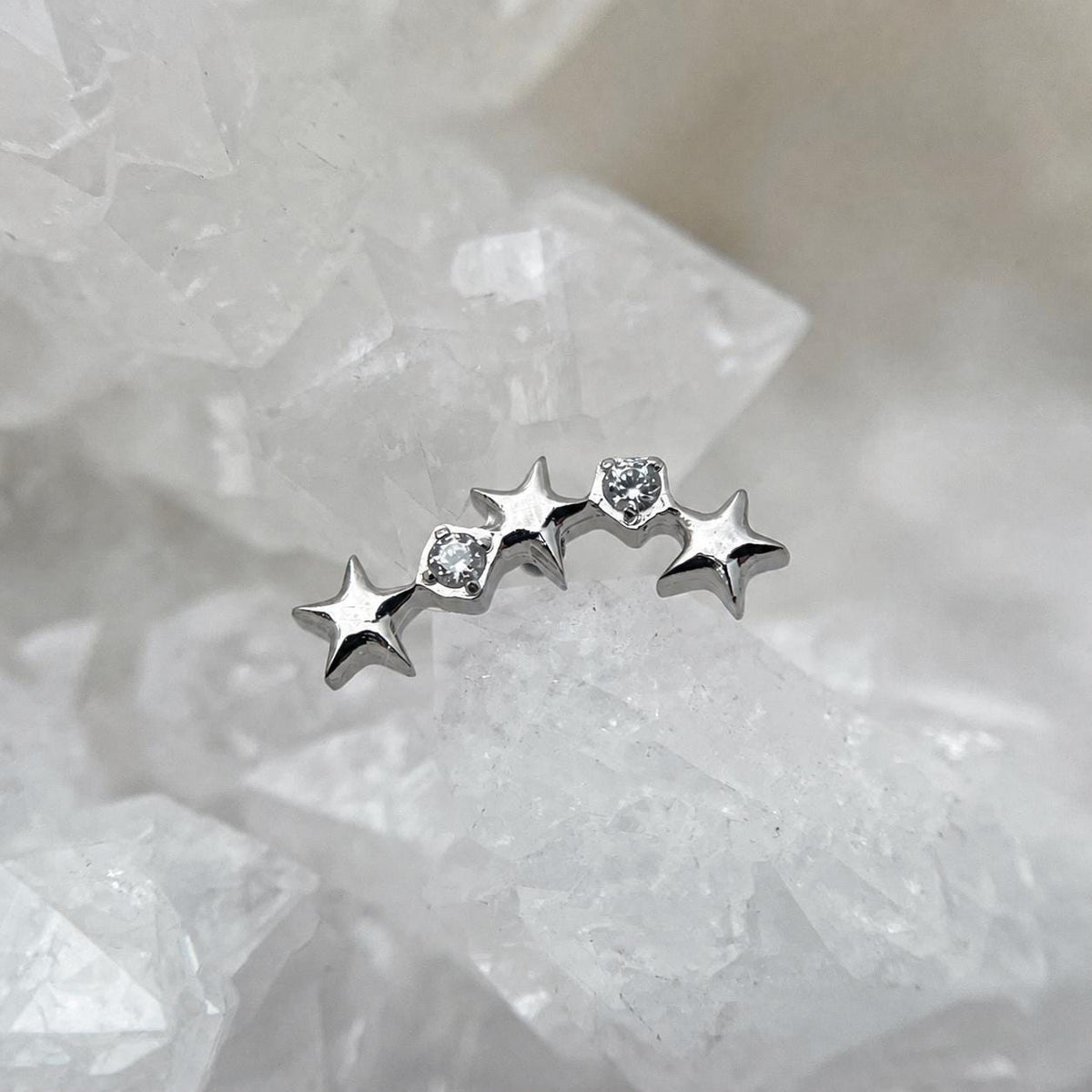 Triple Star F136 Titanium flat-back jewelry image 06